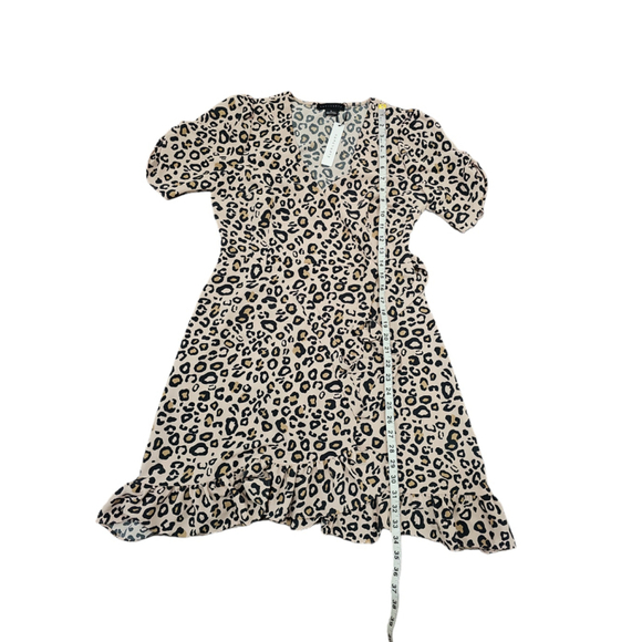 NWT - SANCTUARY Women's 'ANIMAL-PRINT' Multi MINI WRAP DRESS - S - Picture 10 of 12